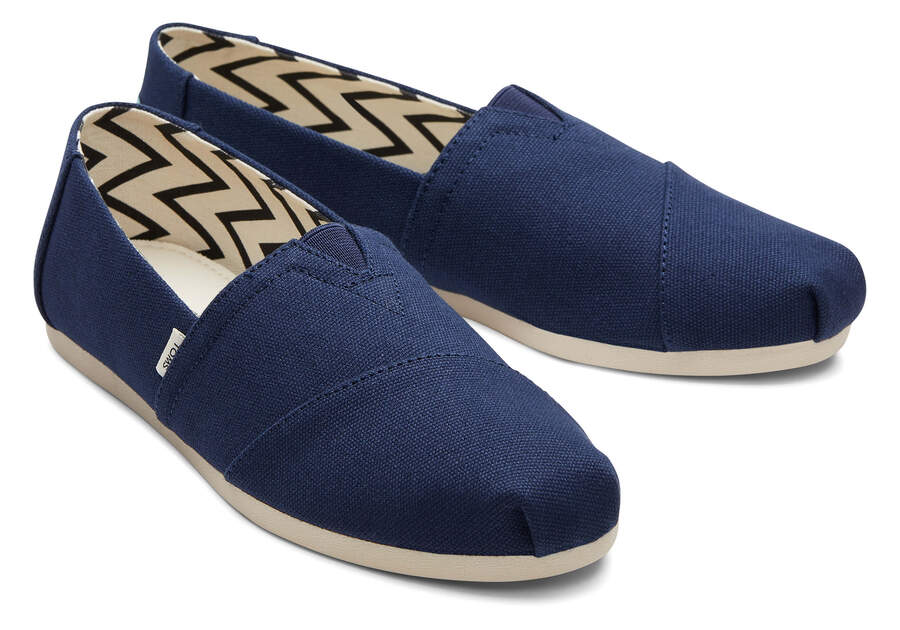 Toms Alpargata Recycled Algodon Lona Azul Marino Chile | CL973-246