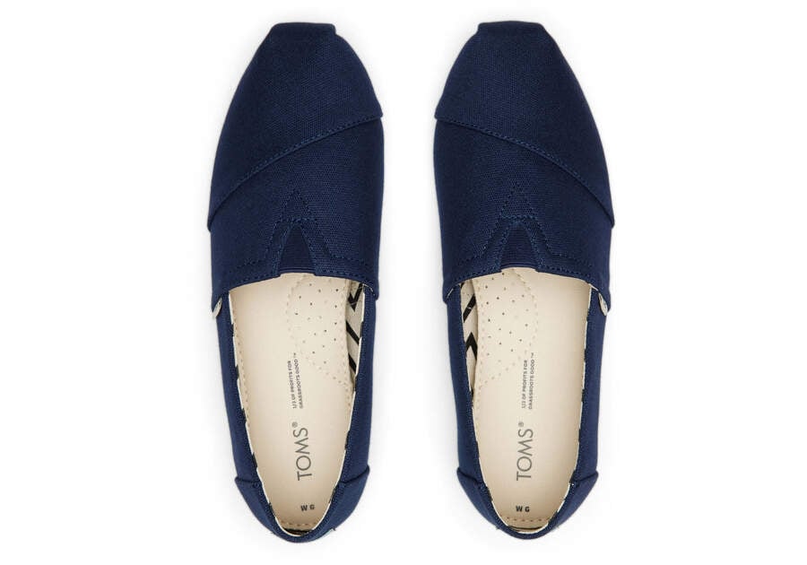 Toms Alpargata Recycled Algodon Lona Azul Marino Chile | CL973-246