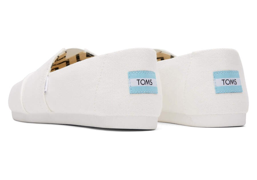 Toms Alpargata Recycled Algodon Lona Blancas Chile | CL274-236