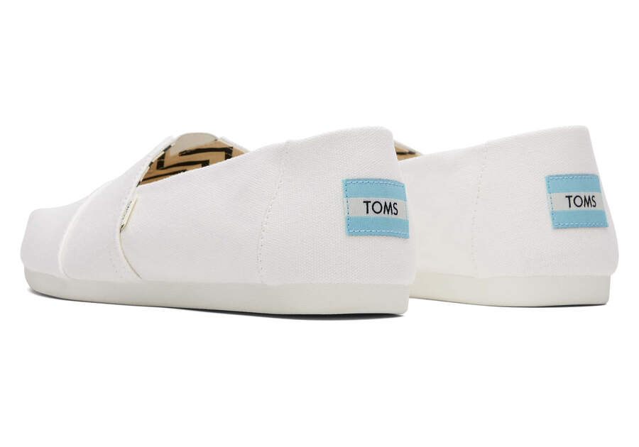 Toms Alpargata Recycled Algodon Lona Blancas Chile | CL358-726