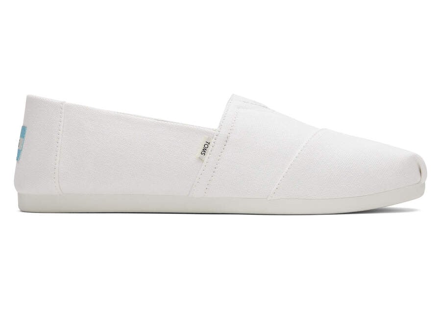 Toms Alpargata Recycled Algodon Lona Blancas Chile | CL358-726