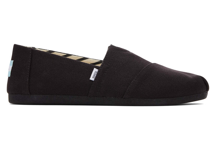 Toms Alpargata Recycled Algodon Lona Negras Chile | CL581-762