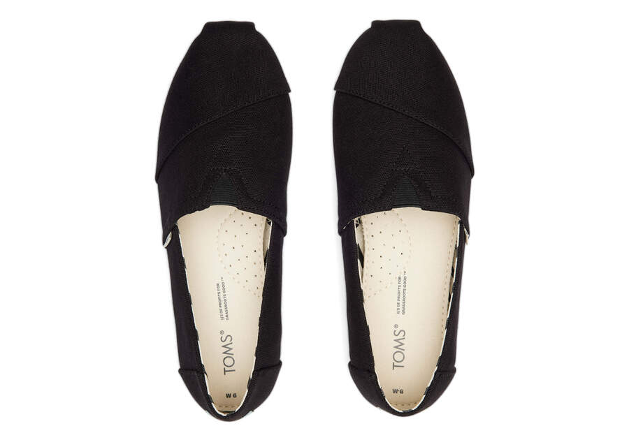 Toms Alpargata Recycled Algodon Lona Negras Chile | CL773-391