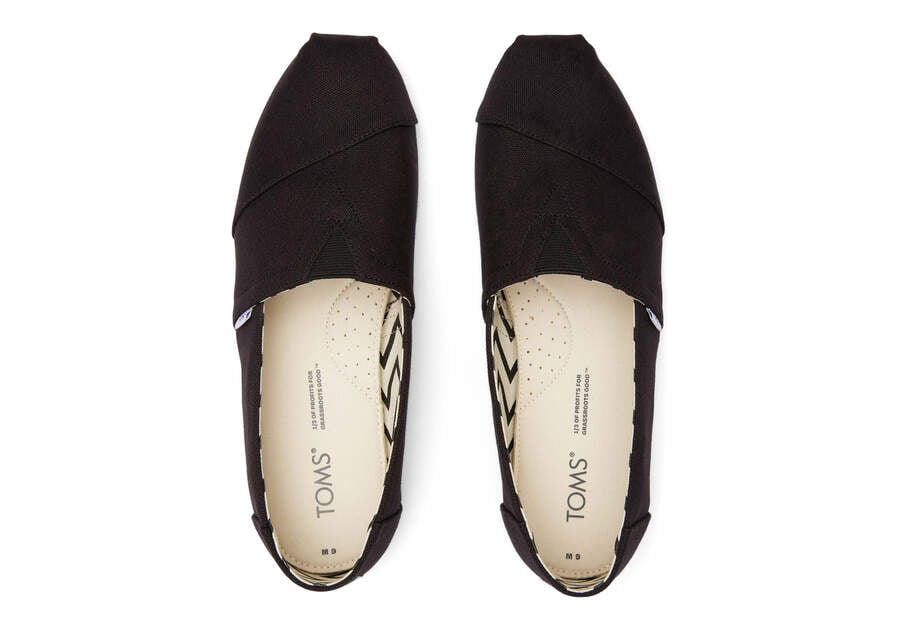 Toms Alpargata Recycled Algodon Lona Negras Chile | CL814-316