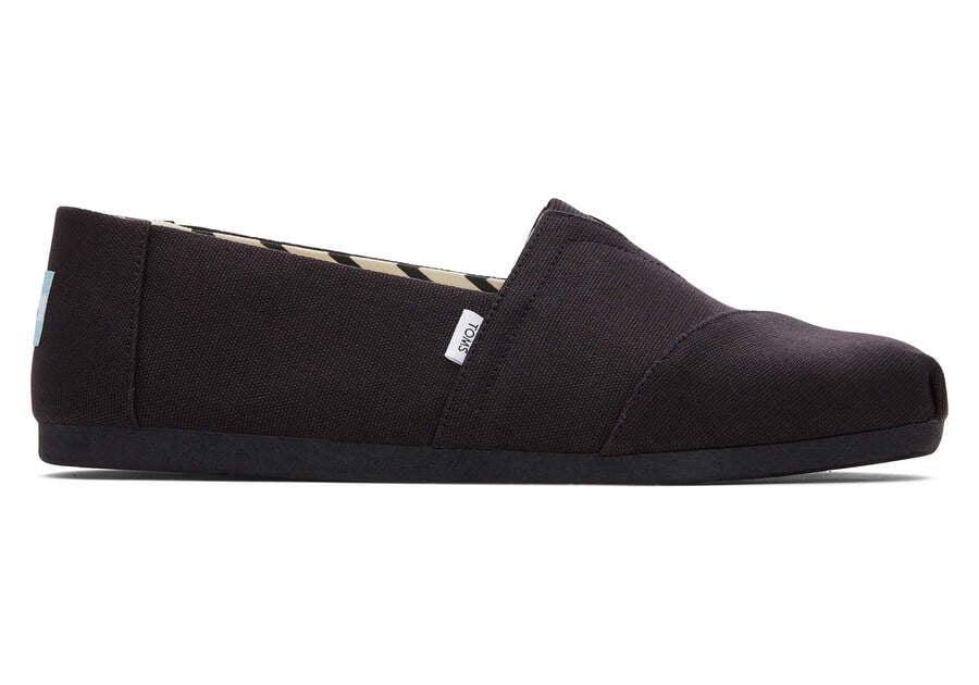 Toms Alpargata Recycled Algodon Lona Negras Chile | CL814-316