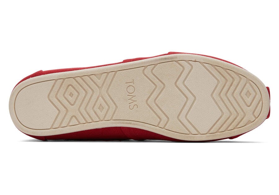 Toms Alpargata Recycled Algodon Lona Rojas Chile | CL348-561