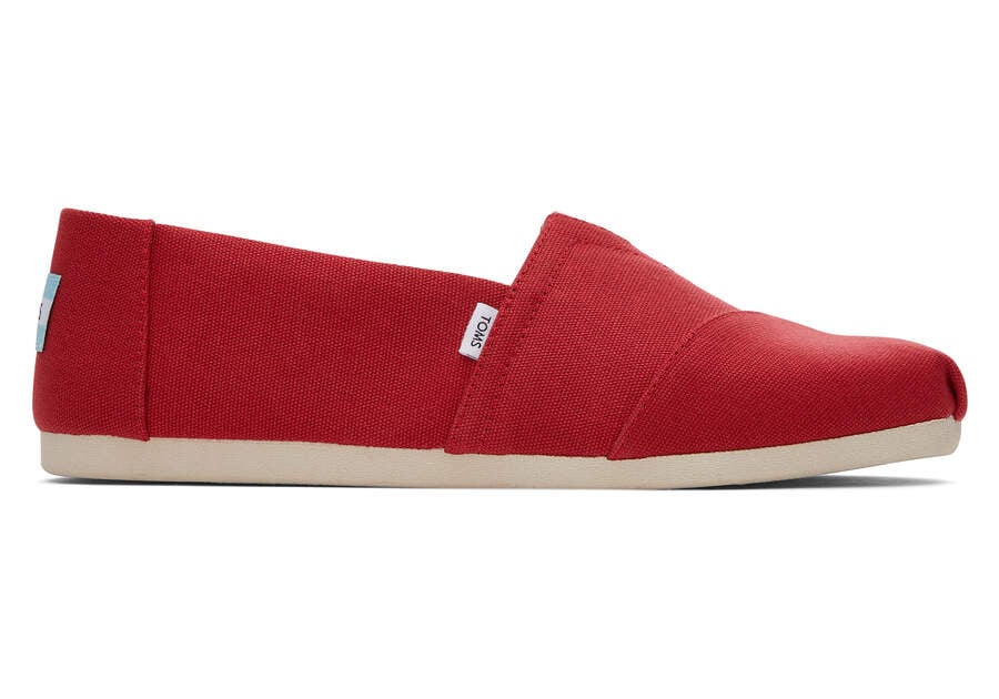 Toms Alpargata Recycled Algodon Lona Rojas Chile | CL348-561