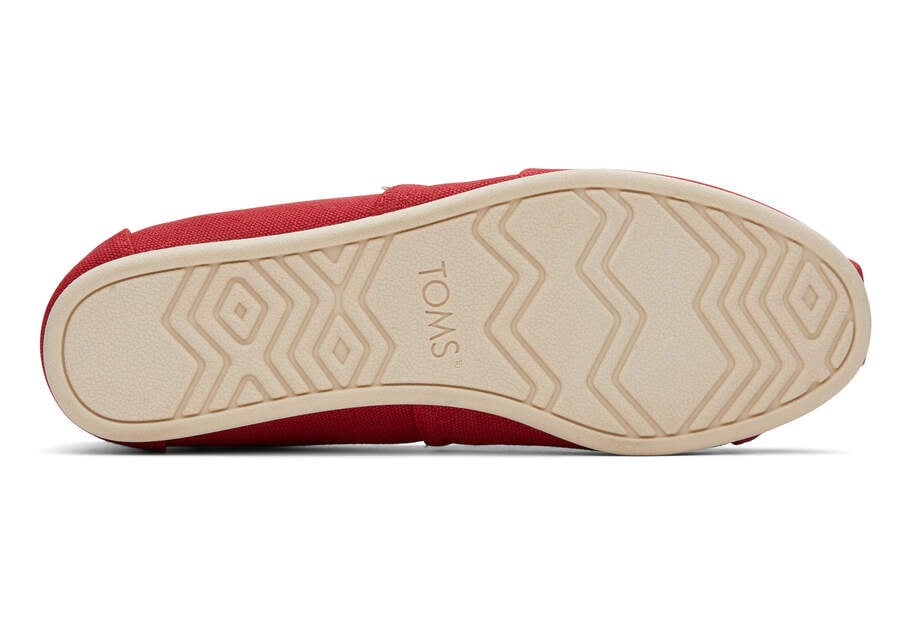 Toms Alpargata Recycled Algodon Lona Rojas Chile | CL482-186