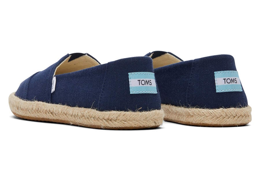 Toms Alpargata Recycled Algodon Rope Alpargata Azul Marino Chile | CL683-340