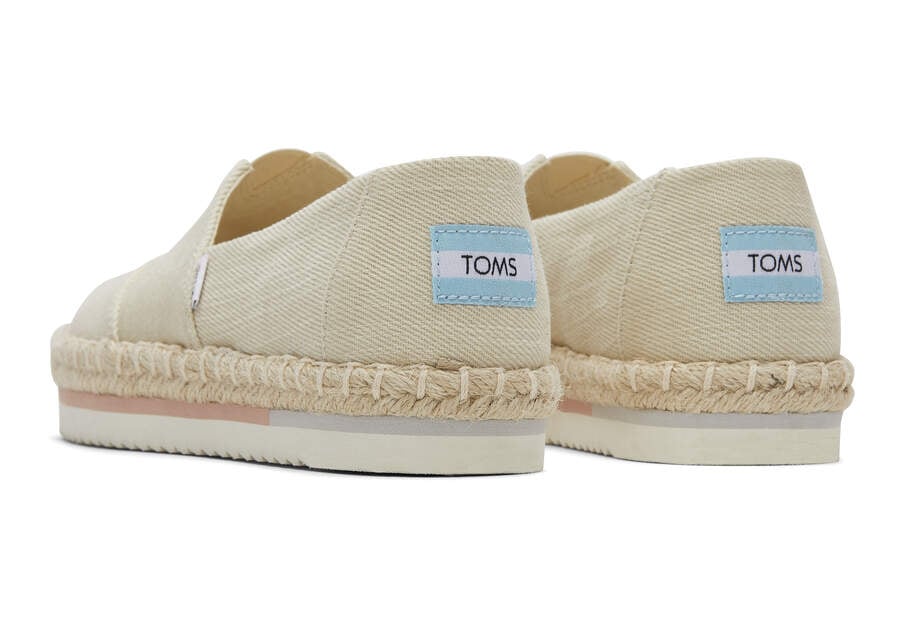 Toms Alpargata Rope Plataforma Beige Chile | CL686-982