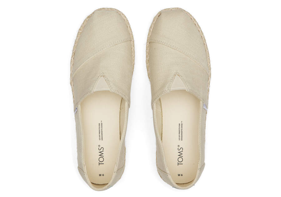 Toms Alpargata Rope Plataforma Beige Chile | CL686-982