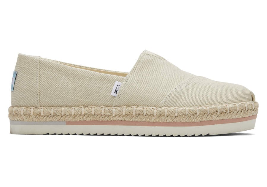 Toms Alpargata Rope Plataforma Beige Chile | CL686-982