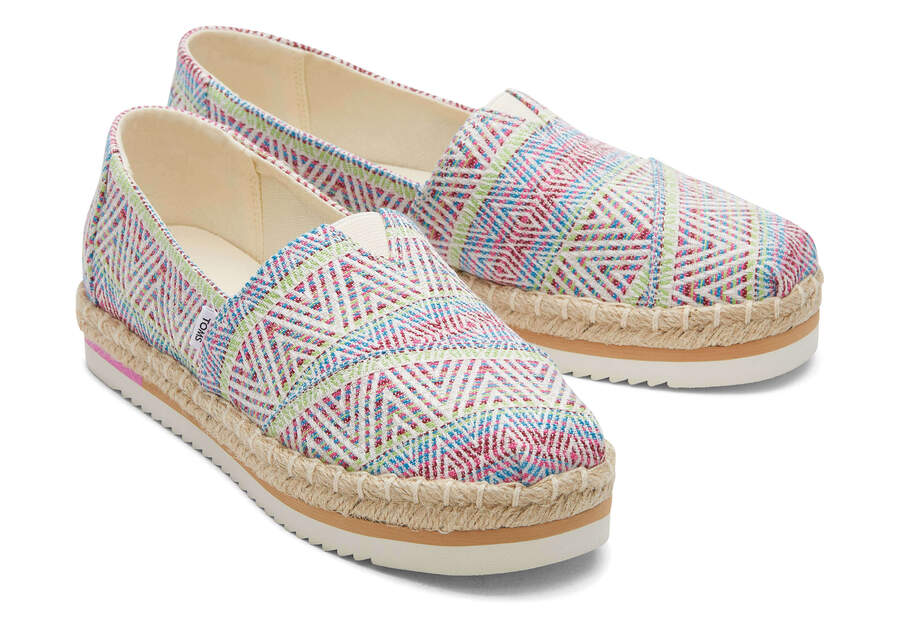 Toms Alpargata Rope Plataforma Beige Chile | CL924-032