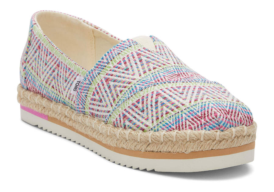 Toms Alpargata Rope Plataforma Beige Chile | CL924-032