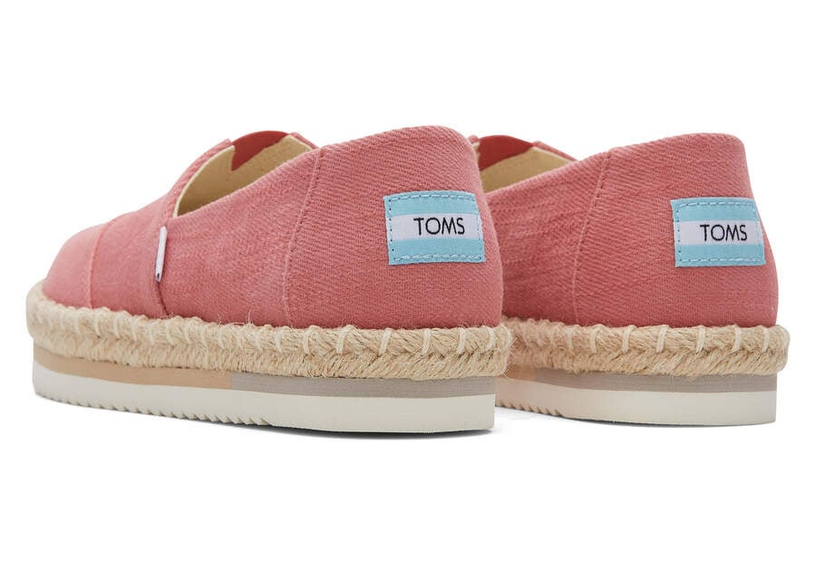 Toms Alpargata Rope Plataforma Rosas Chile | CL708-819