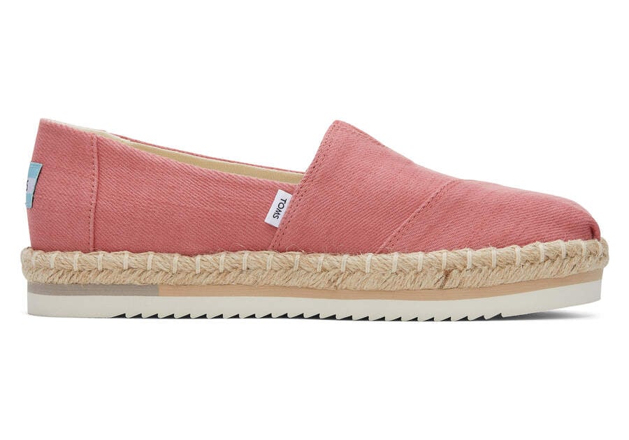 Toms Alpargata Rope Plataforma Rosas Chile | CL708-819