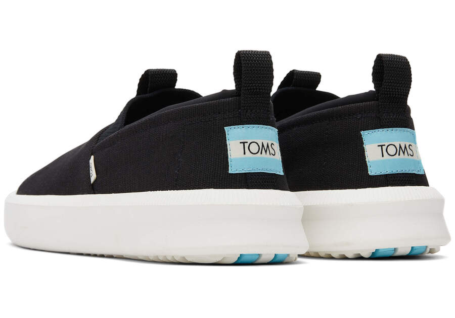 Toms Alpargata Rover Negras Chile | CL007-510