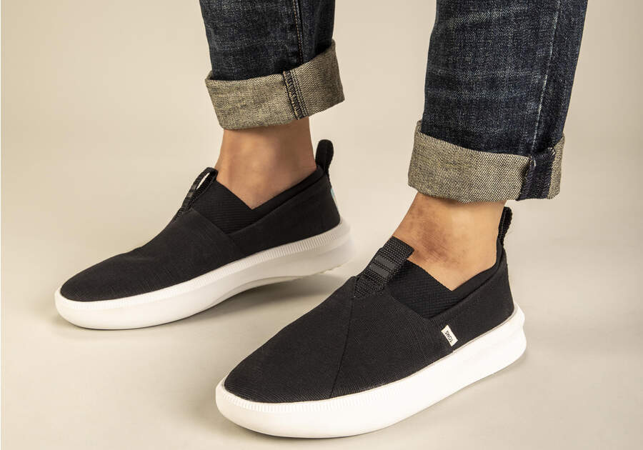 Toms Alpargata Rover Negras Chile | CL007-510