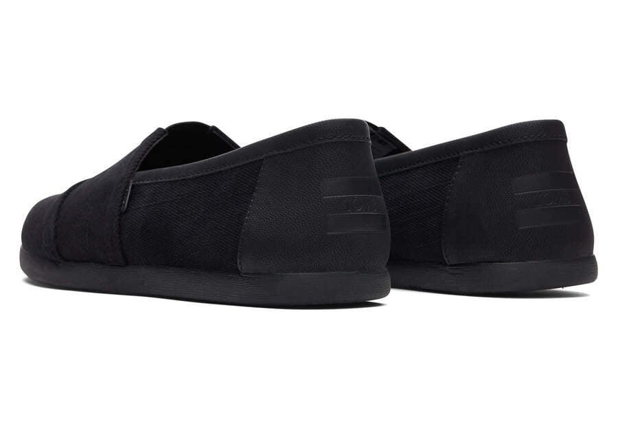 Toms Alpargata Sintetico Trim Negras Chile | CL913-692