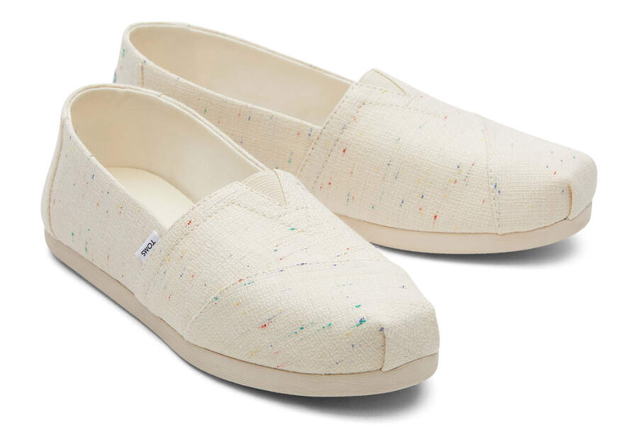 Toms Alpargata Speckled Recycled Algodon Beige Chile | CL048-673