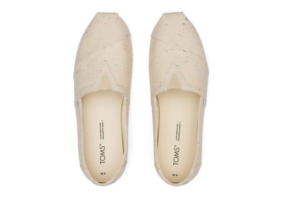 Toms Alpargata Speckled Recycled Algodon Beige Chile | CL048-673