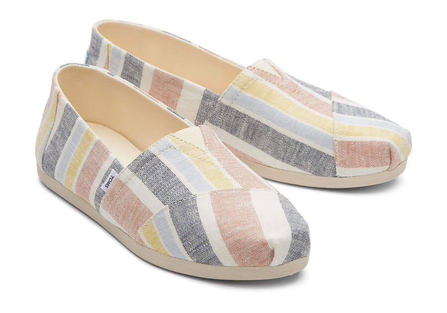 Toms Alpargata Stripes Marrones Chile | CL607-710