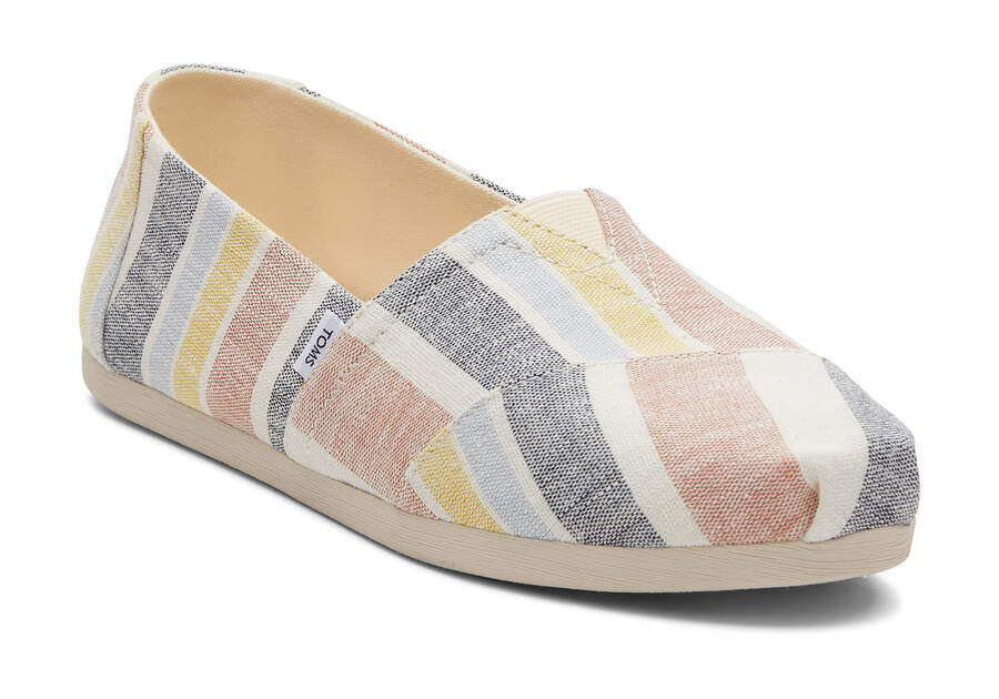 Toms Alpargata Stripes Marrones Chile | CL607-710