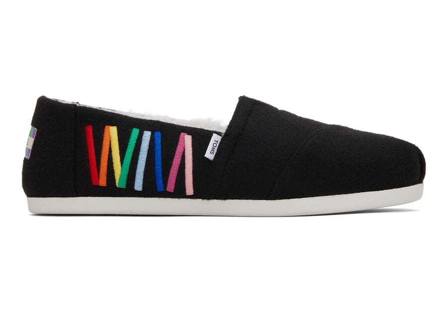 Toms Alpargata Unity Rainbow Negras Chile | CL087-820