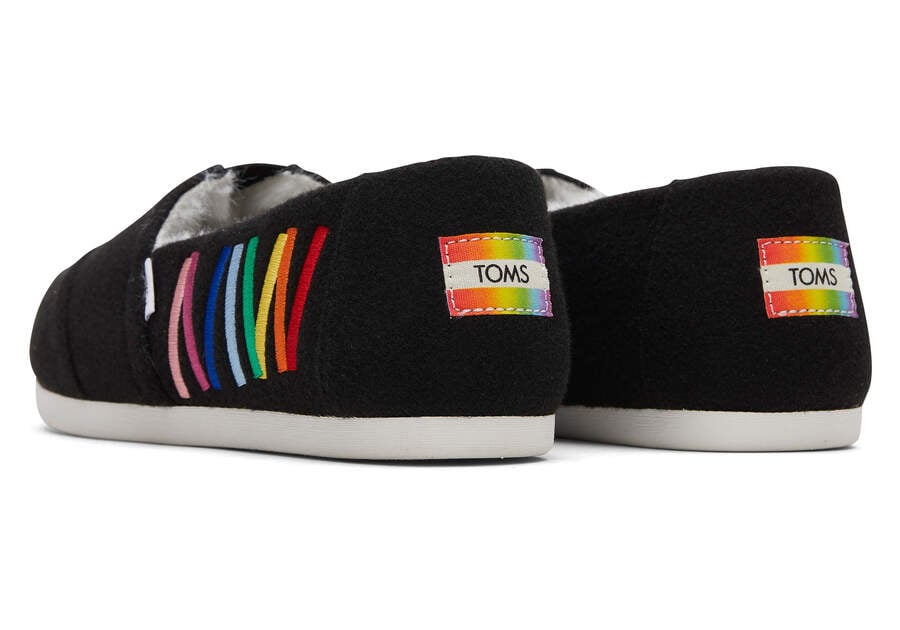 Toms Alpargata Unity Rainbow Negras Chile | CL087-820