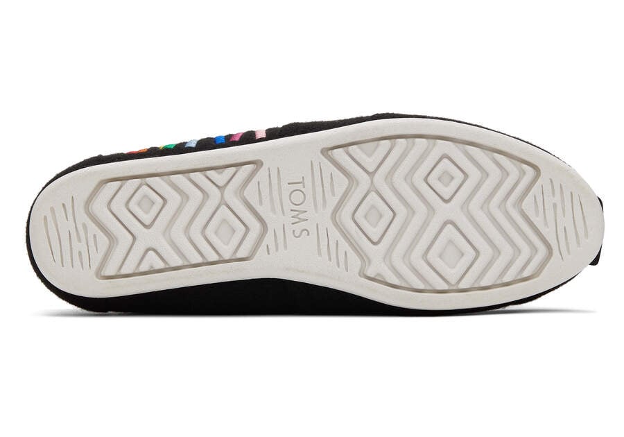 Toms Alpargata Unity Rainbow Negras Chile | CL087-820