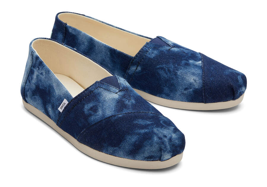 Toms Alpargata Washed Denim Azul Marino Chile | CL509-854