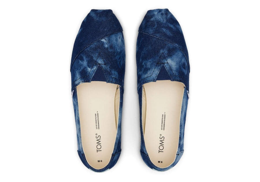 Toms Alpargata Washed Denim Azul Marino Chile | CL509-854