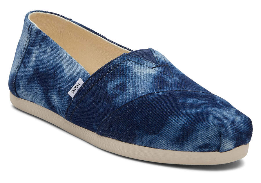 Toms Alpargata Washed Denim Azul Marino Chile | CL509-854