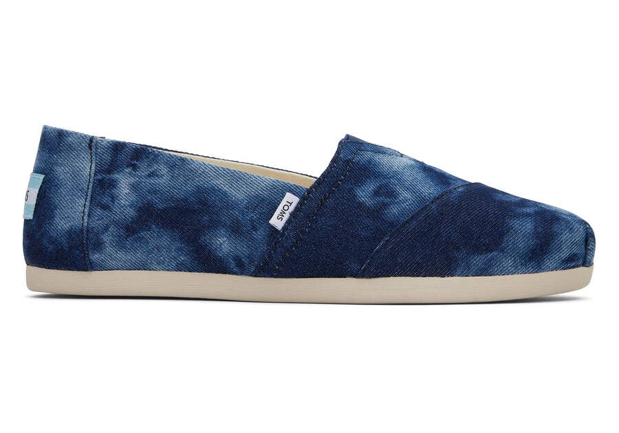 Toms Alpargata Washed Denim Azul Marino Chile | CL509-854