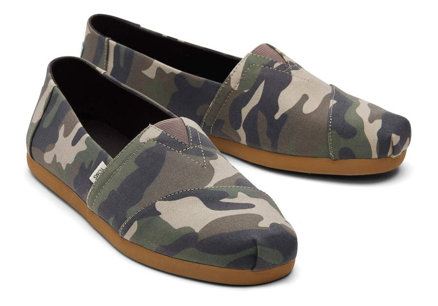 Toms Alpargata Woodland Camo Verde Camuflaje Chile | CL393-847