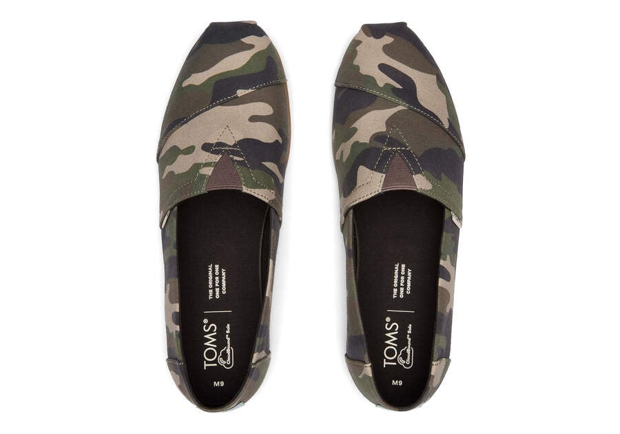 Toms Alpargata Woodland Camo Verde Camuflaje Chile | CL393-847