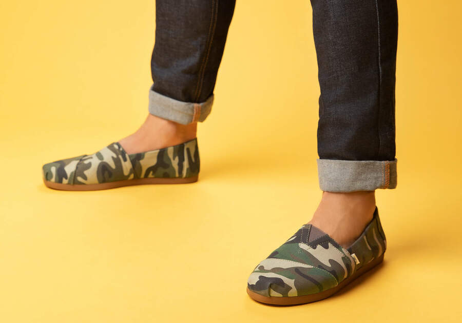 Toms Alpargata Woodland Camo Verde Camuflaje Chile | CL393-847