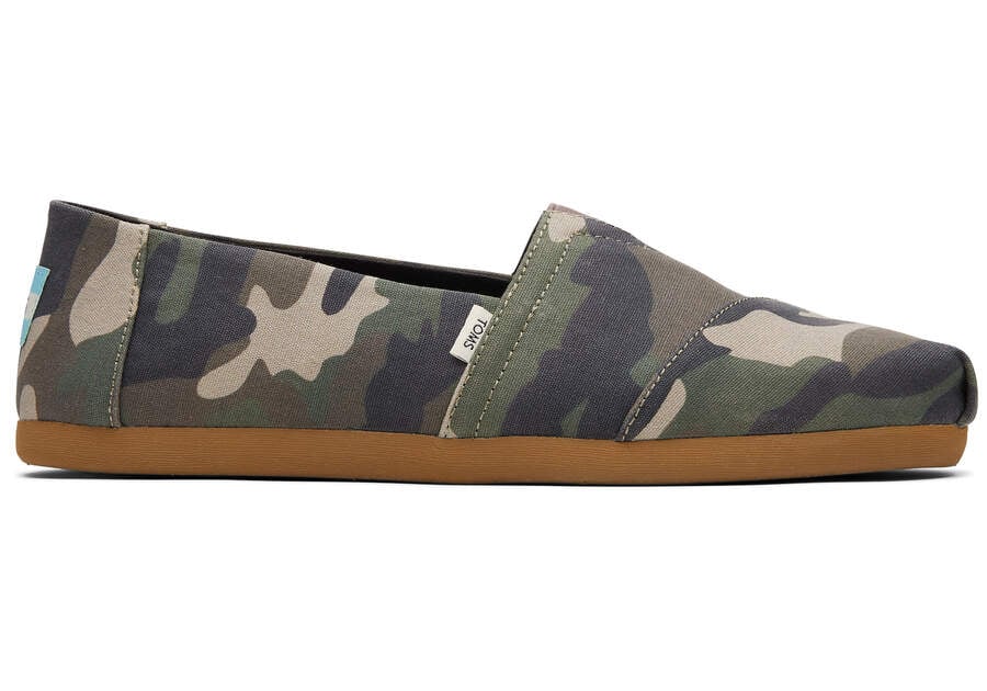 Toms Alpargata Woodland Camo Verde Camuflaje Chile | CL393-847