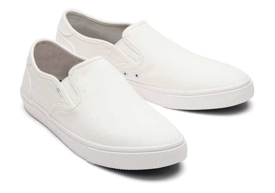 Toms Baja Slip On Blancas Chile | CL215-354