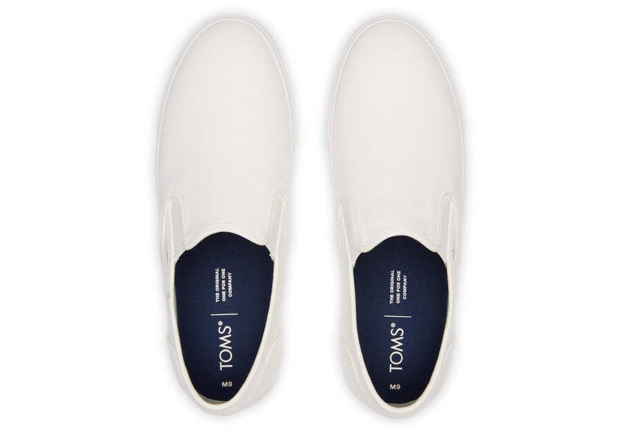 Toms Baja Slip On Blancas Chile | CL215-354