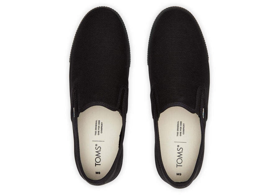 Toms Baja Slip On Negras Chile | CL426-879