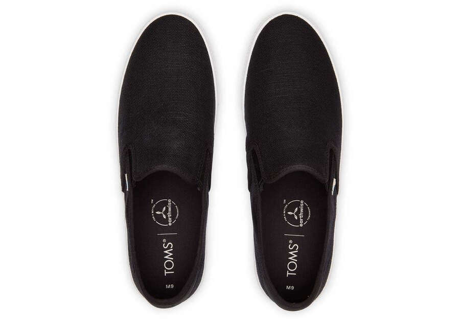 Toms Baja Slip On Negras Chile | CL862-885