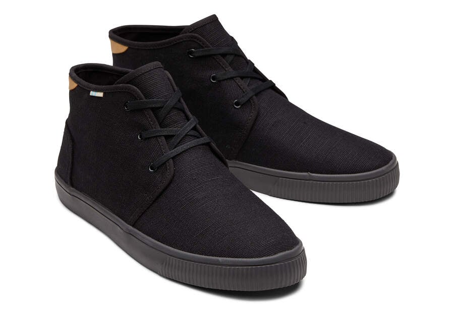 Toms Carlo Mid Sneaker Negras Chile | CL345-030