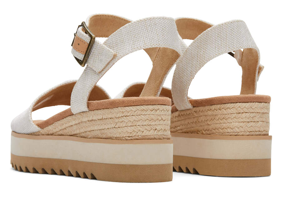 Toms Diana Wedge Sandal Beige Chile | CL208-350