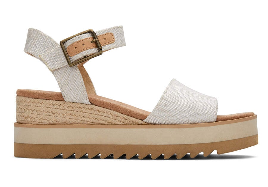 Toms Diana Wedge Sandal Beige Chile | CL208-350