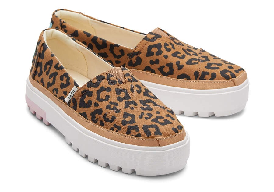 Toms Lug Plataforma Slip On Leopardo Chile | CL966-812