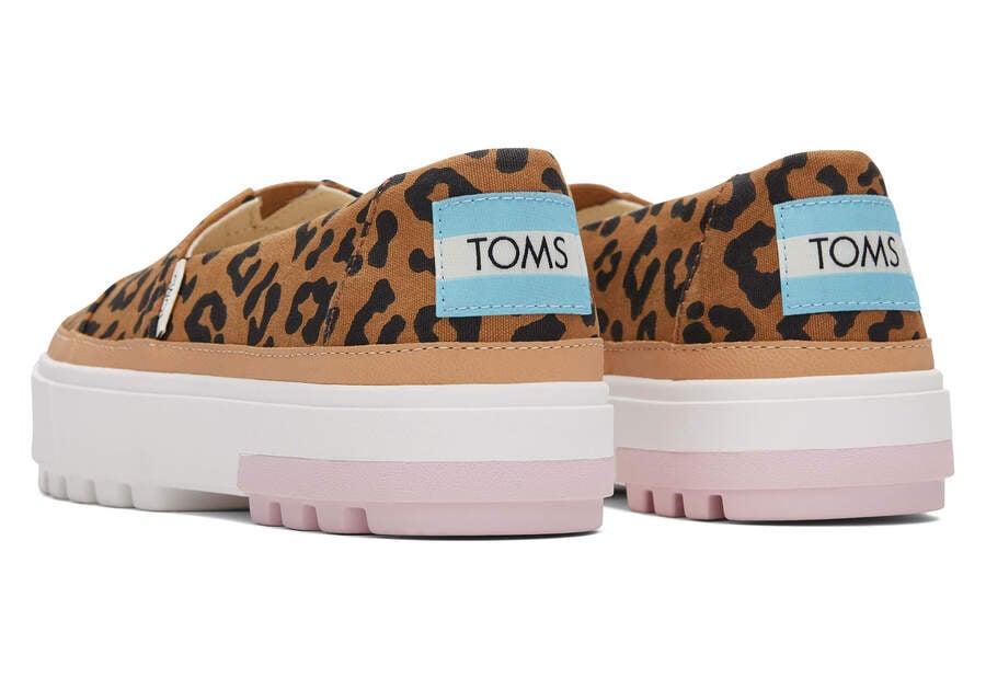 Toms Lug Plataforma Slip On Leopardo Chile | CL966-812