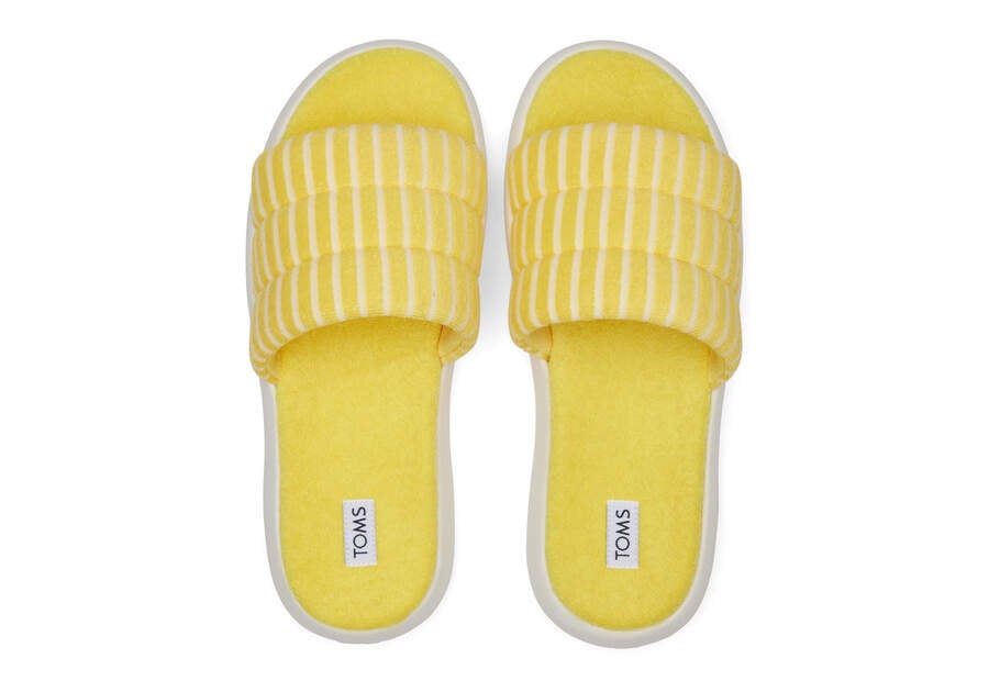 Toms Mallow Chanclas Terry Amarillo Chile | CL256-520