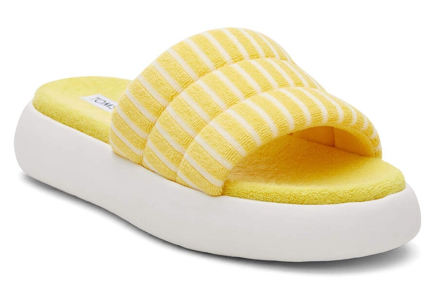 Toms Mallow Chanclas Terry Amarillo Chile | CL256-520