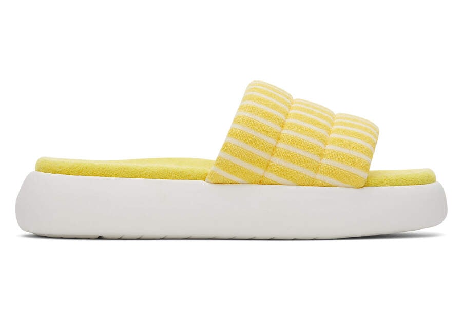 Toms Mallow Chanclas Terry Amarillo Chile | CL256-520